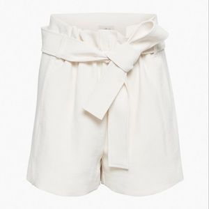 Aritzia Paperbag Short in Light Birch